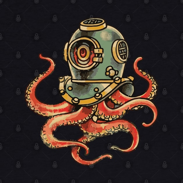 The retro octopus by BYVIKTOR